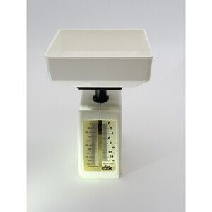 Good Cook Vintage Mechanical Kitchen Scale White 500g/16oz Scoop Balance